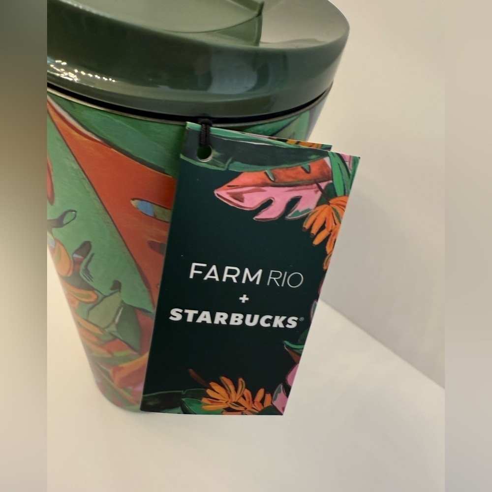 NWT Starbucks x Farm Rio Limited Edition 16 ounce Stainless Steel Tumbler - Picture 4 of 9